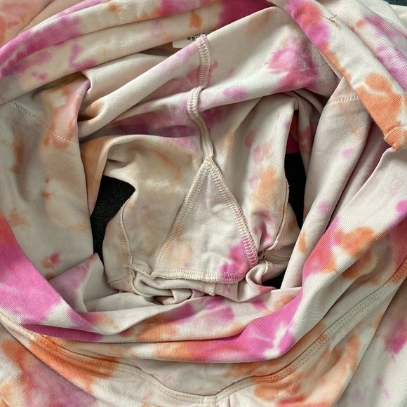 Pink Victoria's Secret Shorts Tie Dye High Waist V Crossover Skort - Picture 10 of 15